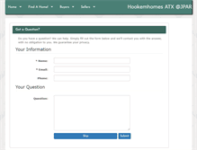 Tablet Screenshot of hookemhomes.com